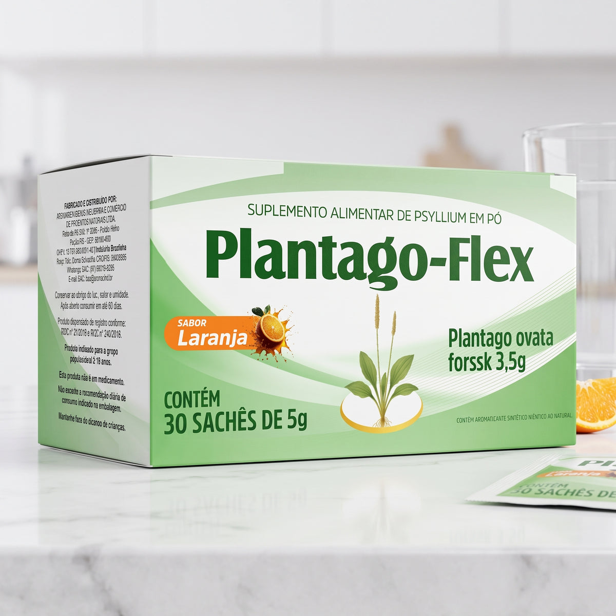 Plantago-Flex Plantago-Ovatae - 30 sachês de 5g