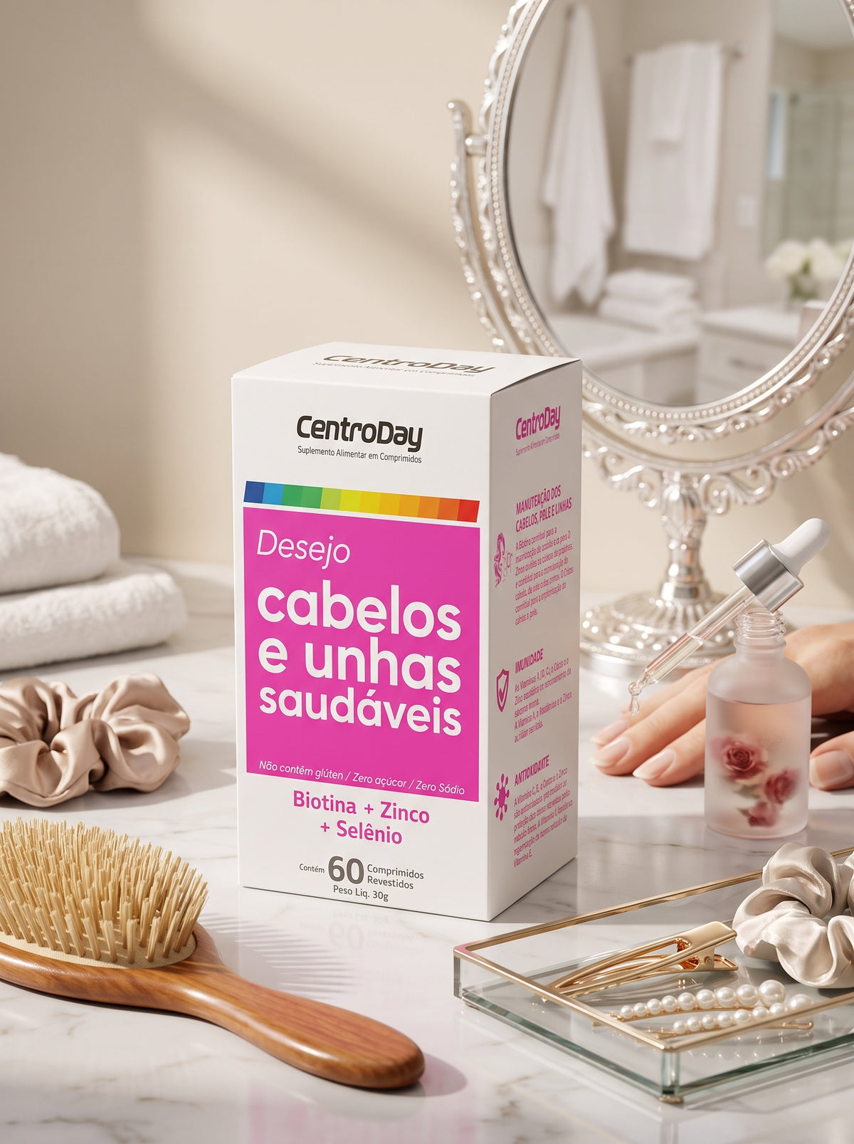 CentroDay Cabelos e Unhas - 60 comprimidos