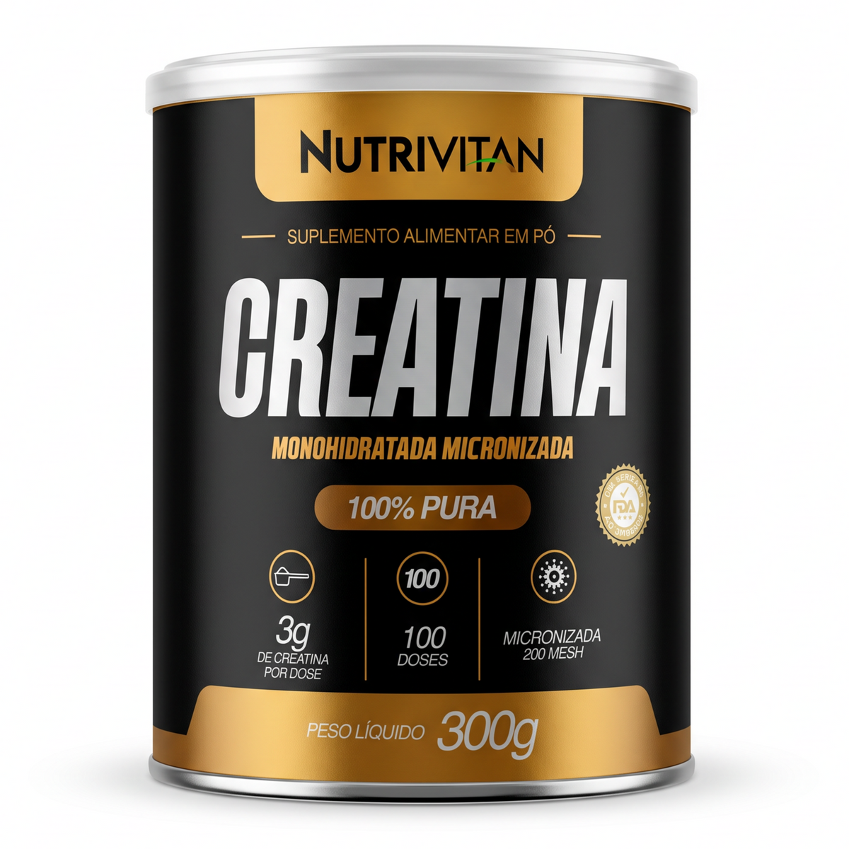 Creatina Monohidratada 100% Pura – 300g
